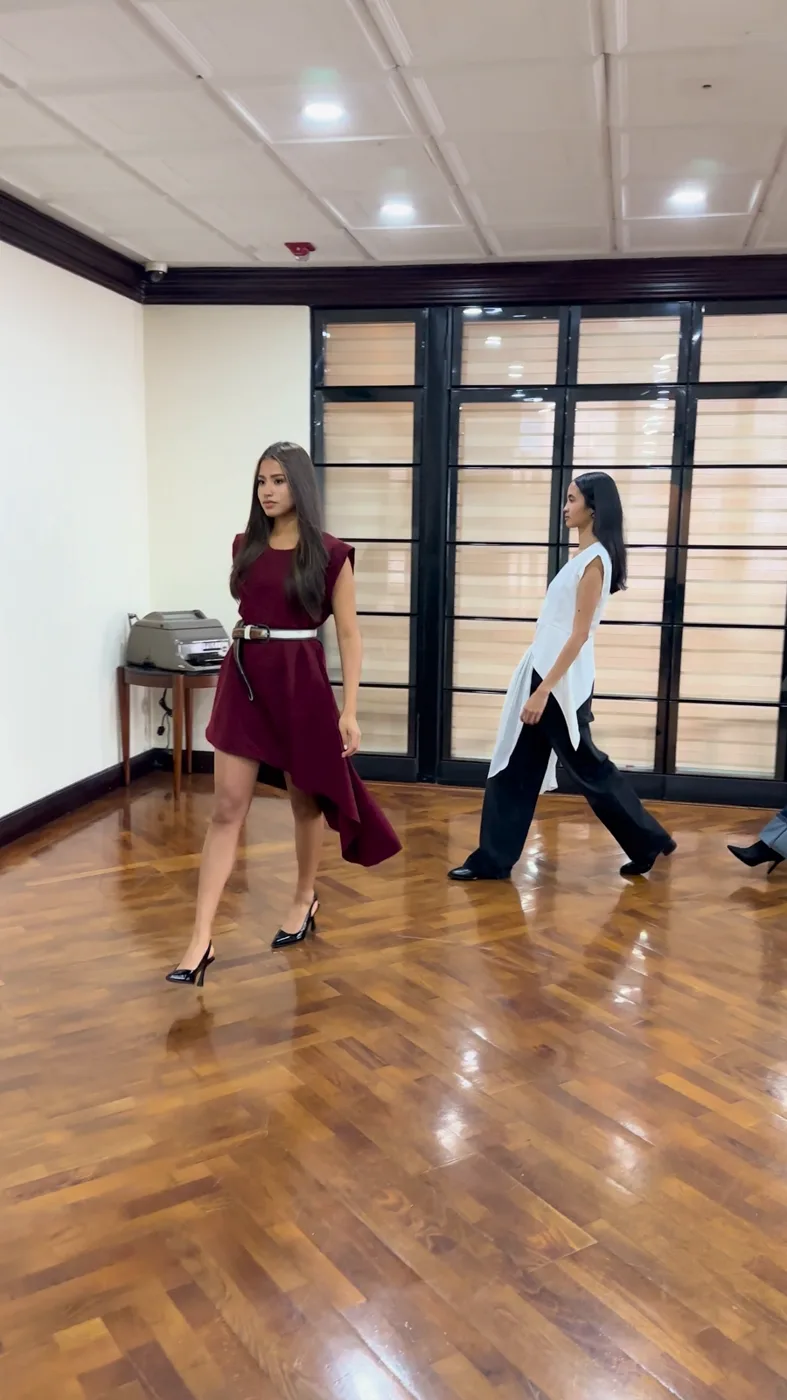 Ensayo de pasarela antes de salir al aire