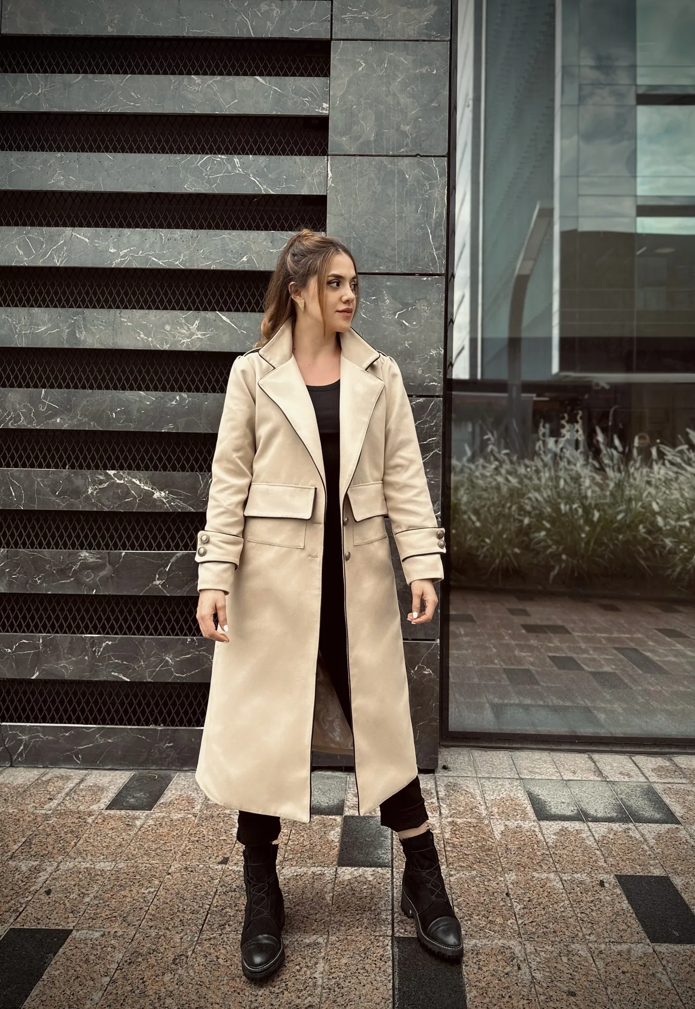 Abrigo Anne en beige, foto 1