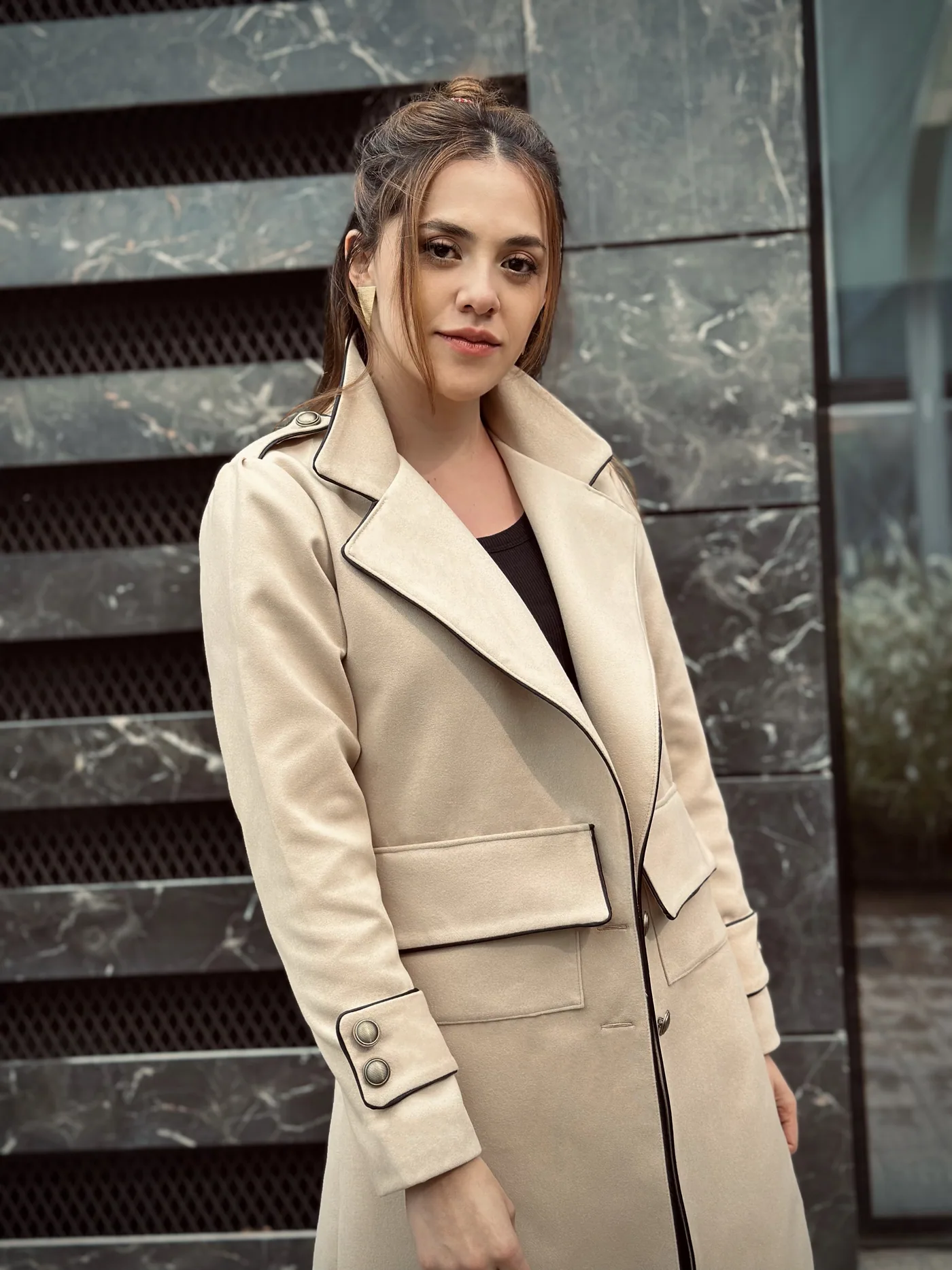 Abrigo Anne en beige, foto 2