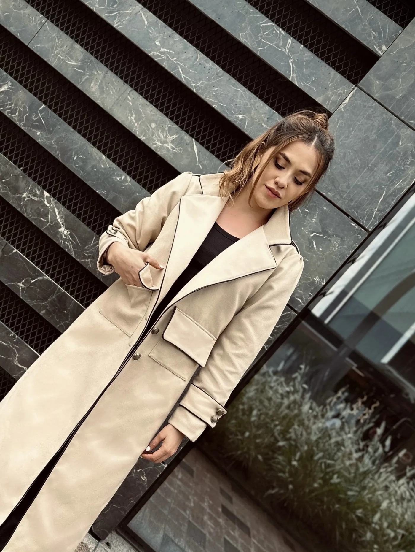 Abrigo Anne en beige, foto 3