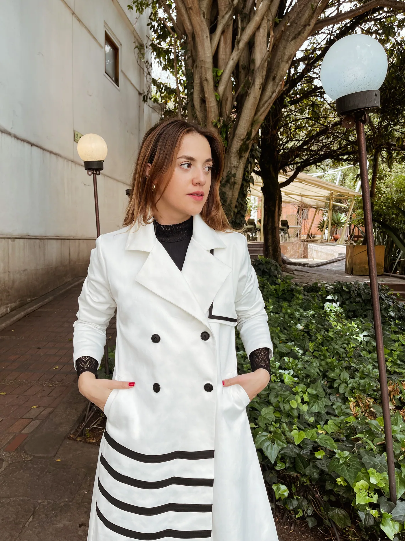Abrigo Emma en blanco, foto 1