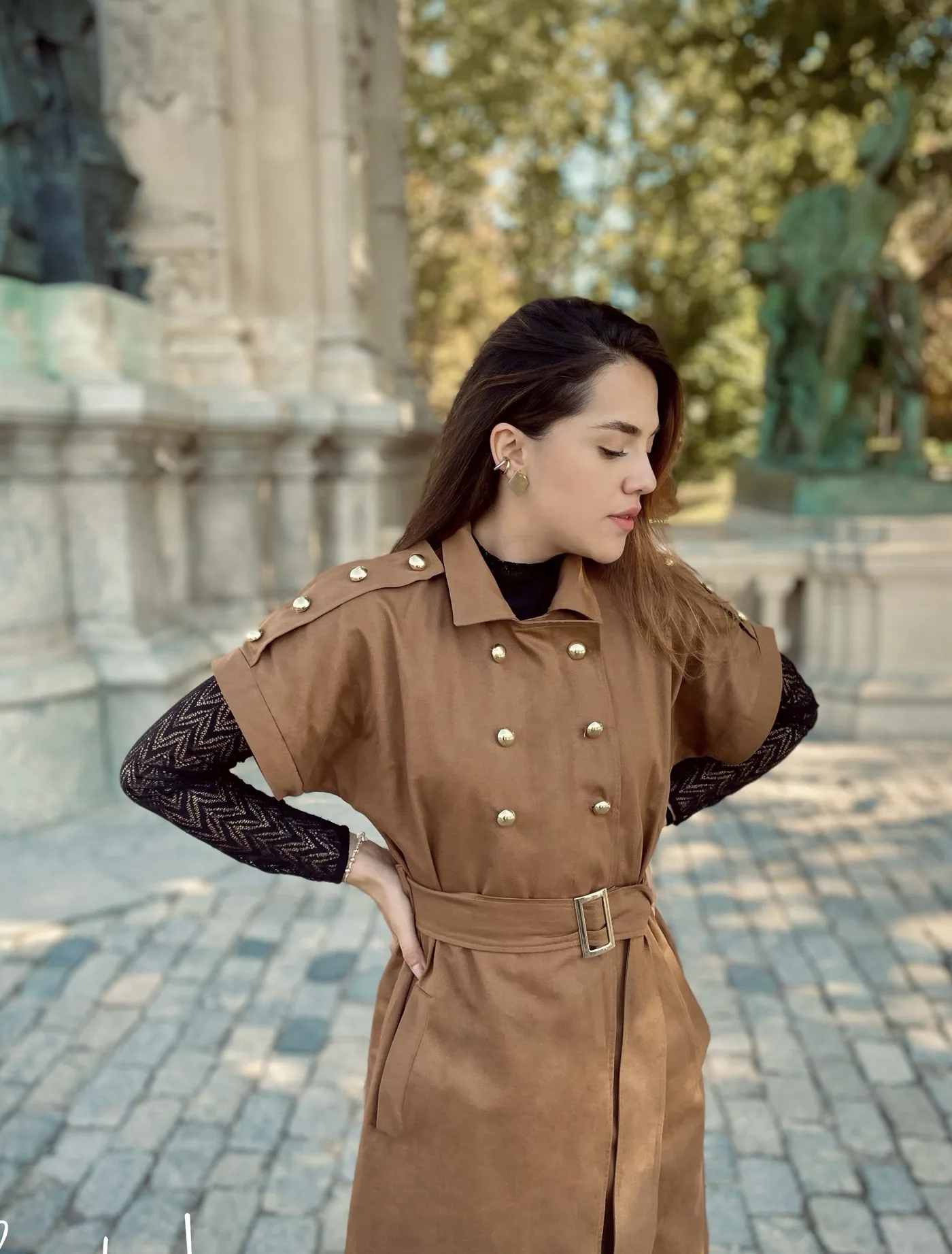 Mónaco Coat in camel, photo 1