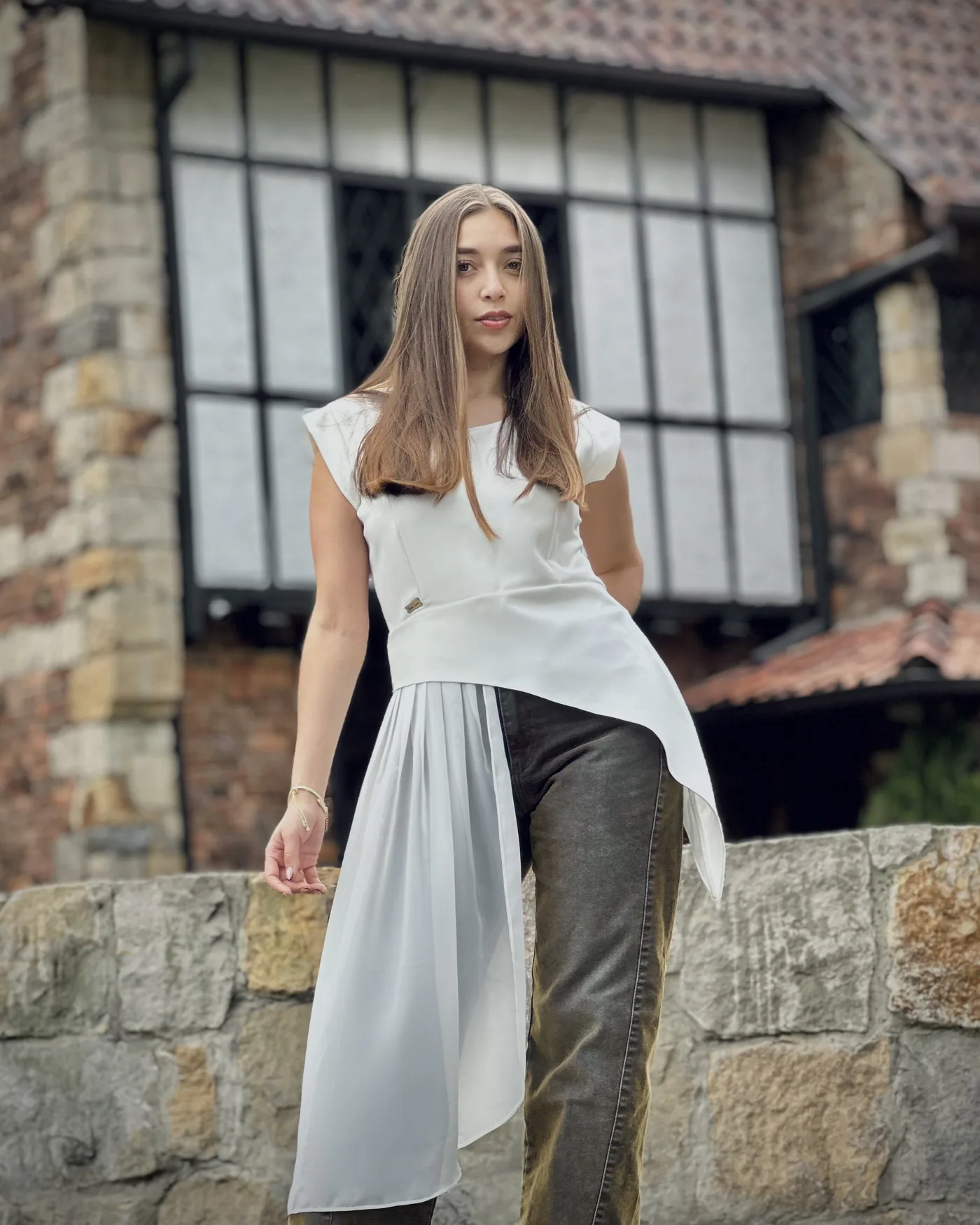 Renata Blouse in ivory, photo 2