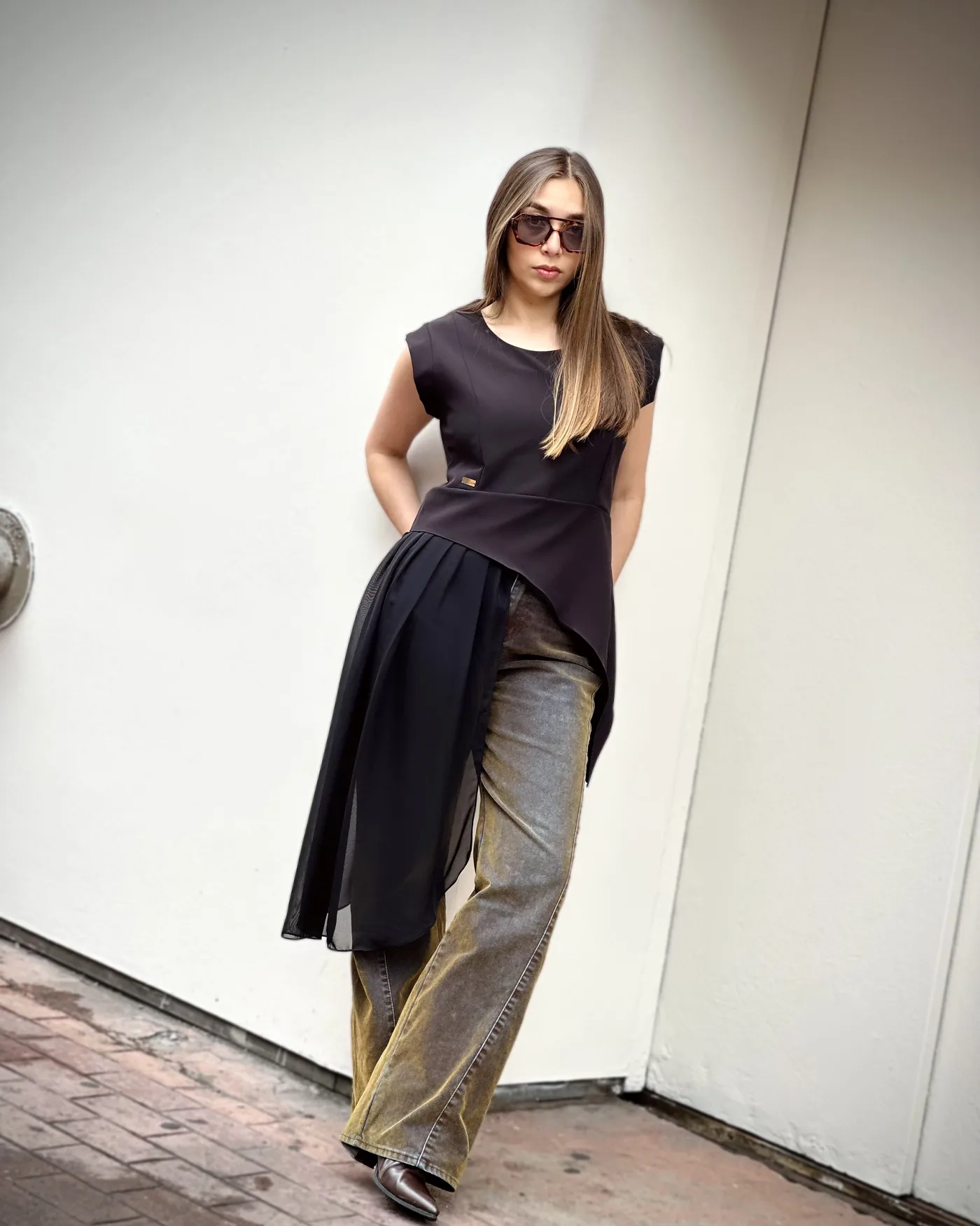 Renata Blouse in black, photo 2