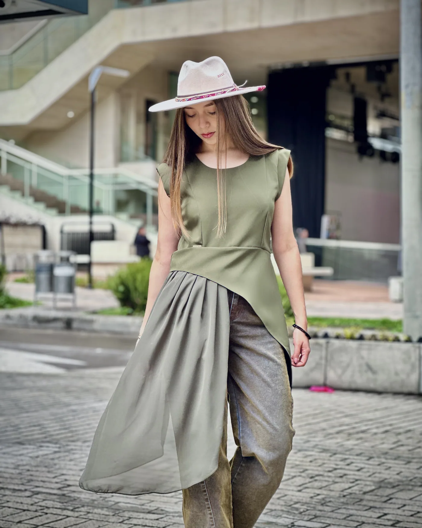 Renata Blouse in green, photo 1