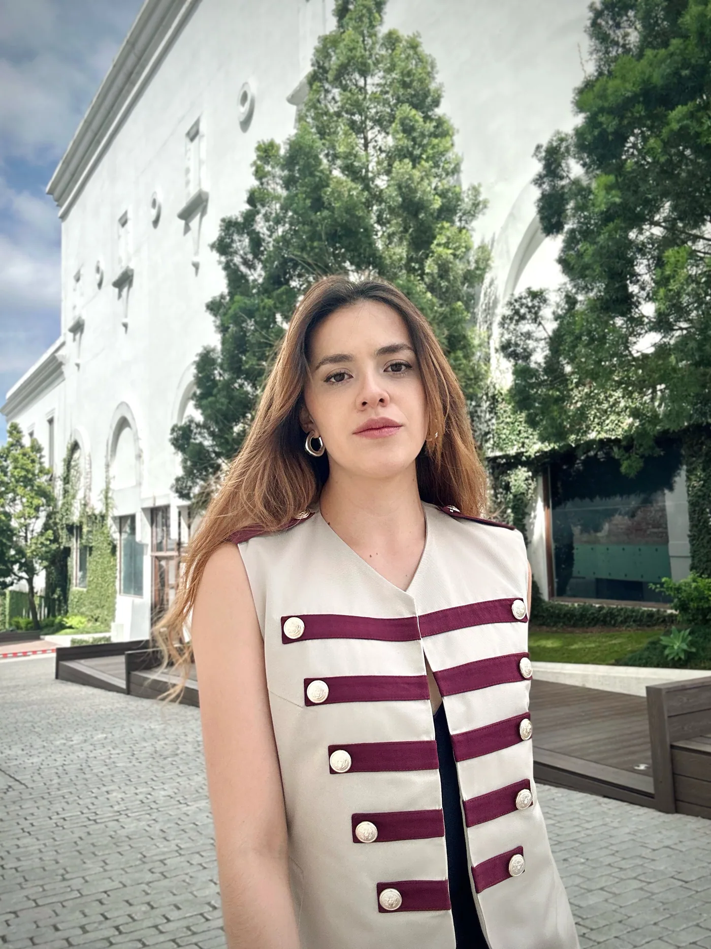 Chaleco Elisabetta en beige, foto 1