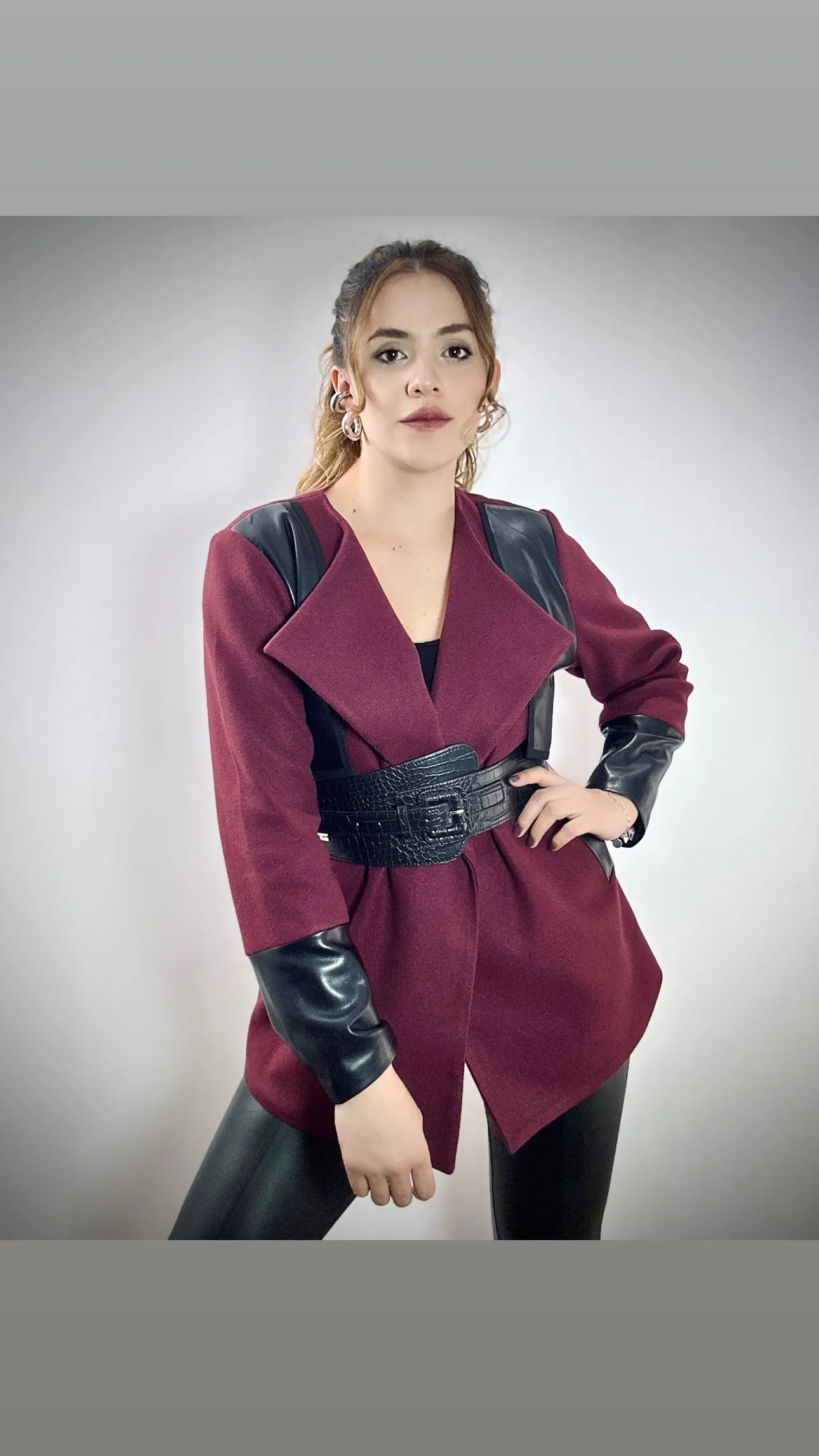 Chaqueta Alicia en vino tinto, foto 2