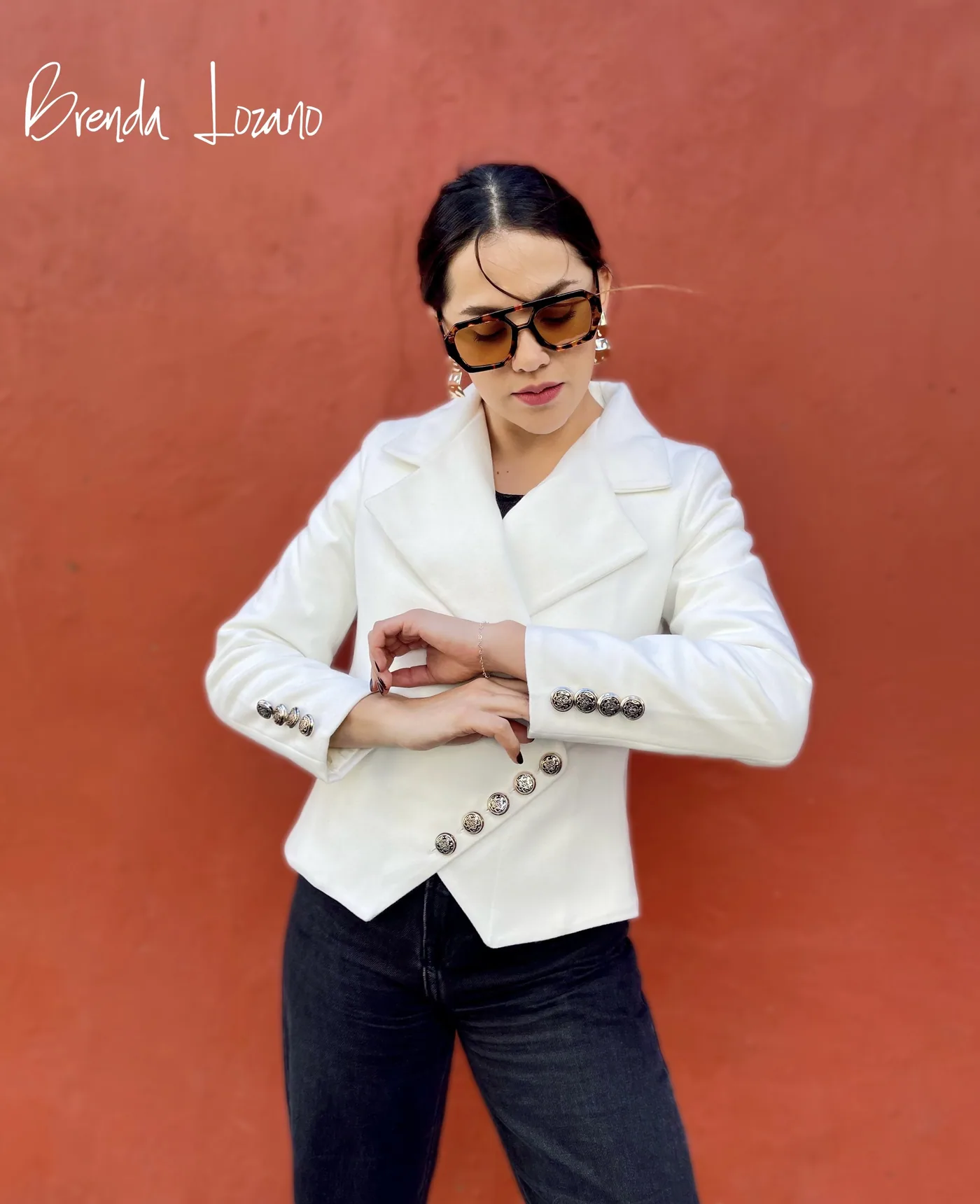 Chaqueta Rebeca en blanco, foto 1
